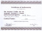 Certificate of authenticity – Bette Davis – Signed photograph