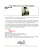 Certificate of authenticity – Billy Joel – Billy Joel signed photograph