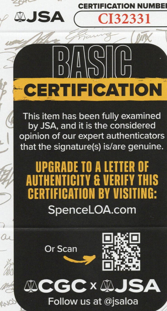 Certificate of authenticity – Cheech & Chong – Signed photograph