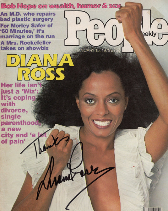 Autographed item – Diana Ross – Diana Ross signed PEOPLE magazine