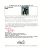 Certificate of authenticity – Jim Parsons – Jim Parsons signed photograph