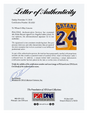 Certificate of authenticity – Kobe Bryant – Los Angeles Lakers #24 Mitchell & Ness Hardwood Classics signed gold jersey – 2007–08