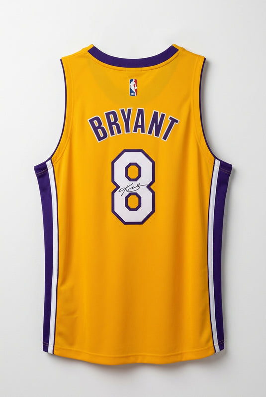 Autographed item – Kobe Bryant – Los Angeles Lakers #8 Nike Swingman signed gold jersey 
