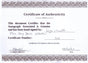Certificate of authenticity – Liza Minnelli – Signed item with certificate