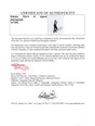 Certificate of authenticity – Sammy Davis Jr. – Sammy Davis Jr signed photograph