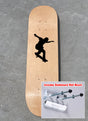 Skateboard with Custom Text with Wall Mount