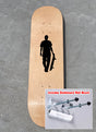 Skateboard with Custom Text with Wall Mount