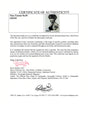 Certificate of authenticity – Tina Turner – Tina Turner signed photograph